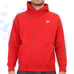 Nike M NSW Club Hoodie PO BB Sweat-Shirt Homme, University Red/University Red/White, FR : XS (Taille Fabricant : XS)