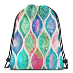 N / A Carrysack,Training Gymsack,Gym Drawstring Bags,Shoulder Bags,Cinch Sack,Color Fish Scale White Athletic Pull String Bag For Traveling School Shopping Yoga