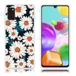 Deco Samsung Galaxy A41 skal - Vita Blommor Vit