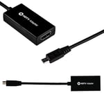 Câble adaptateur MHL 11Micro USB mâle vers HDMI femelle