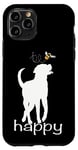 Coque pour iPhone 11 Pro Be Happy Labrador Retriever Labrador Chocolat Marron Doré