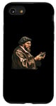 Coque pour iPhone SE (2020) / 7 / 8 John Calvin jouant aux jeux vidéo