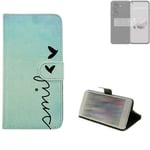 360° wallet case protective cover for Asus Zenfone 10 Design smile