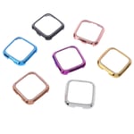 1 Pcs Soft Tpu Watch Case Cover Screen Protector For Fitbit Ver Rose Gold