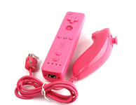 Wii Remote Et Nunchuk Pour Wii / Wii U - Rose