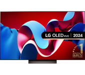 55" LG OLED55C44LA  Smart 4K Ultra HD HDR OLED TV with Amazon Alexa, Silver/Grey