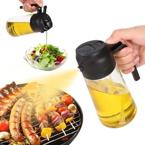 Pulvérisateur Huile Alimentaire En Inox - Résistant Haute Température - Pour Barbecue, Cuisine, Salades - Buse Réglable - Facile à Utiliser