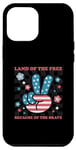 iPhone 14 Plus land of the free because of the brave Red White Blue USA 4th Case