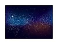 Wee Blue Coo Painting Illustration Space Stars Starfield Universe Wall Art Print