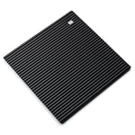 Zeal Dessous de Plat en Silicone antidérapant et résistant à la Chaleur 18 cm, Silicone, Noir, 7-inch