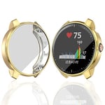 YOUZHIXUAN Smart watch series For Garmin Vivoactive 3 Music Version TPU Protective Case(Black) (Color : Gold)