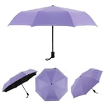 DOMINIC Huaat Mesdames Parapluie écran Solaire robotisé Pliage Parapluie Vinyle originative Parapluie des Enfants (Color : Purple)