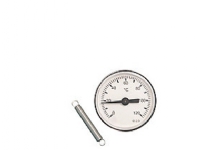 Spänntermometer Ø63 - Termometer Ø63 med spännfjäder, 0-120 C