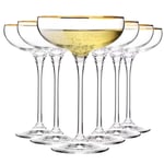 Harmony Champagneglas Coupé 24cl, 6-pack - GOLD - Krosno