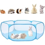 Bärbar lekhage för smådjur, Oxford staket smådjur andningsbar transparent populär öppen lekhage för marsvin, kaniner, hamster, chinchillor a