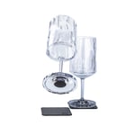 Magnetisk glass - Vinglass m/stett High Tech 20 cl klar bunn pk a 2 stk
