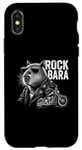 Coque pour iPhone X/XS Moto Rodent Rock Homme Capybara