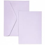 Galleri Papper Kort och Kuvert - A6 Lila 5 set
