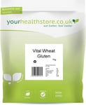 Yourhealthstore® Premium Vital Wheat Gluten Flour 1Kg, 87.5% Protein, Keto, Seit