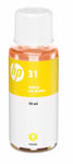 HP 31 Yellow Original Ink Bottle 70ml 1VU28AE HP31