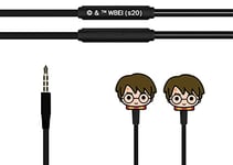 ERT- Ecouteurs Filaire Harry Potter avec télécommande et Microphone Blanc WEPHARRY003