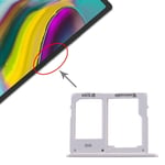 Phone card tray SIM Card Tray +Micro SD Card Tray for Samsung Galaxy Tab S5e SM-T725 (Black) (Color : Silver)