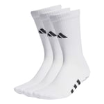 adidas Unisex Performance Cushioned Crew Socks Grip 3 Pair Pack Socks, S