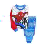 2-pack Spider-Man Pyjamas Barn Super Soft T-shirt Byxor A 110CM