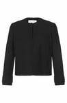 Hugo Boss Womens Black Jidina Straight Cut Jacket Size UK 8