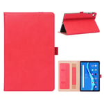 Lenovo Tab M10 FHD Plus business leather flip case - Red