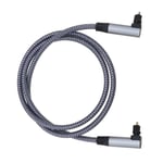Double 90 Degree Right Angle Optical Audio Cable Toslink Cable for Soundbar 1M