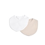 Mini Dreams Bib 2-pack Vit/Sand
