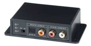 Bi-directional audio converter, digital to analog, Coax, RCA
