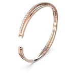 Swarovski Bangle, White Stones in a Rose Gold Tone Plated Setting, from the Twis