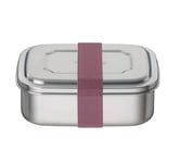 THERMOcafé by THERMOS TC SANDWICH BOX 0,80 l, or rose, acier inoxydable non laqué avec bande textile - Boîte à sandwich en acier inoxydable pour l'université, l'école, le bureau, passe au