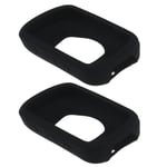 2x Silicone Protection Case Anti-collision Cover Black Fits Garmin Edge 540 840