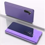 Hülle® Plating Flip Mirror Case for Samsung Galaxy Note 10/Samsung Galaxy Note 10 5G Plus/Samsung Galaxy Note 10 Plus 5G/Samsung Galaxy Note 10 Pro (Purple)