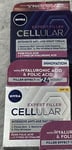 TWIN PACK NIVEA Cellular Expert Filler Anti-Age DAY Cream AND Night Cream 50ml