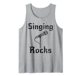 Singing Rocks, Singer Vocalist Rock Musician Goth Tank Top