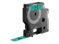 Dymo Labelmaker 4500 Yaha D1 Tape Sort på Grønn 12mm (7m), erstatter Dymo 45019/S0720590 YT-45019 (Kan sendes i brev) 50093155