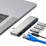 USB C Hub Docking Station 3.5mm AUX Port For NEW MacBook Pro 2021 14/16 inch