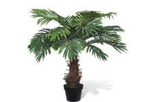 Be Basic Livaktige kunstig palmetre med potte 80 cm - Grønn|Hvit