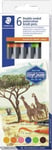 Staedtler Dubbla Fiberpennor "Africa", Ask Om 6, 2 Spetsar, Linjebredd: 1,0 - 6,0 Mm / 0,5 - 0,8 Mm, - 1 St (3001 C6-3)