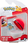 Pokemon - Clip 'n' Go Squirtle + Pokeball Toys | Officially Licensed New