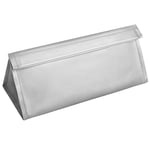 Travel Storage Bag for Dyson Supersonic Hair Dryer Portable PU Leather Magnet Sleeve Bag Hairdryer Case Cover Pouch (Silver)