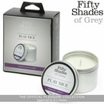 Fifty Shades Of Grey Play Nice Vanilla Candle 90 gr Wax Gift Set Massage Candles