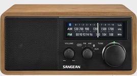 Sangean AM/FM/BT Analogue Tune Radio w/ Bluetooth - Walnut