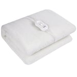 Premium Comfort Electric Heated Blanket, Remote Control with 3 Heat Settings in Soft Fleece - SINGLE