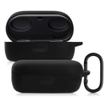 kwmobile Silicone Case Compatible with Bose QuietComfort Earbuds - Case Protective Cover for Headphones - Black
