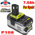 For Ryobi 18V One+ Lithium Battery RB18L50 RB18L40 P104 P105 P108 P107 P780O 7AH